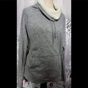 Sherpa turtle neck hoodie